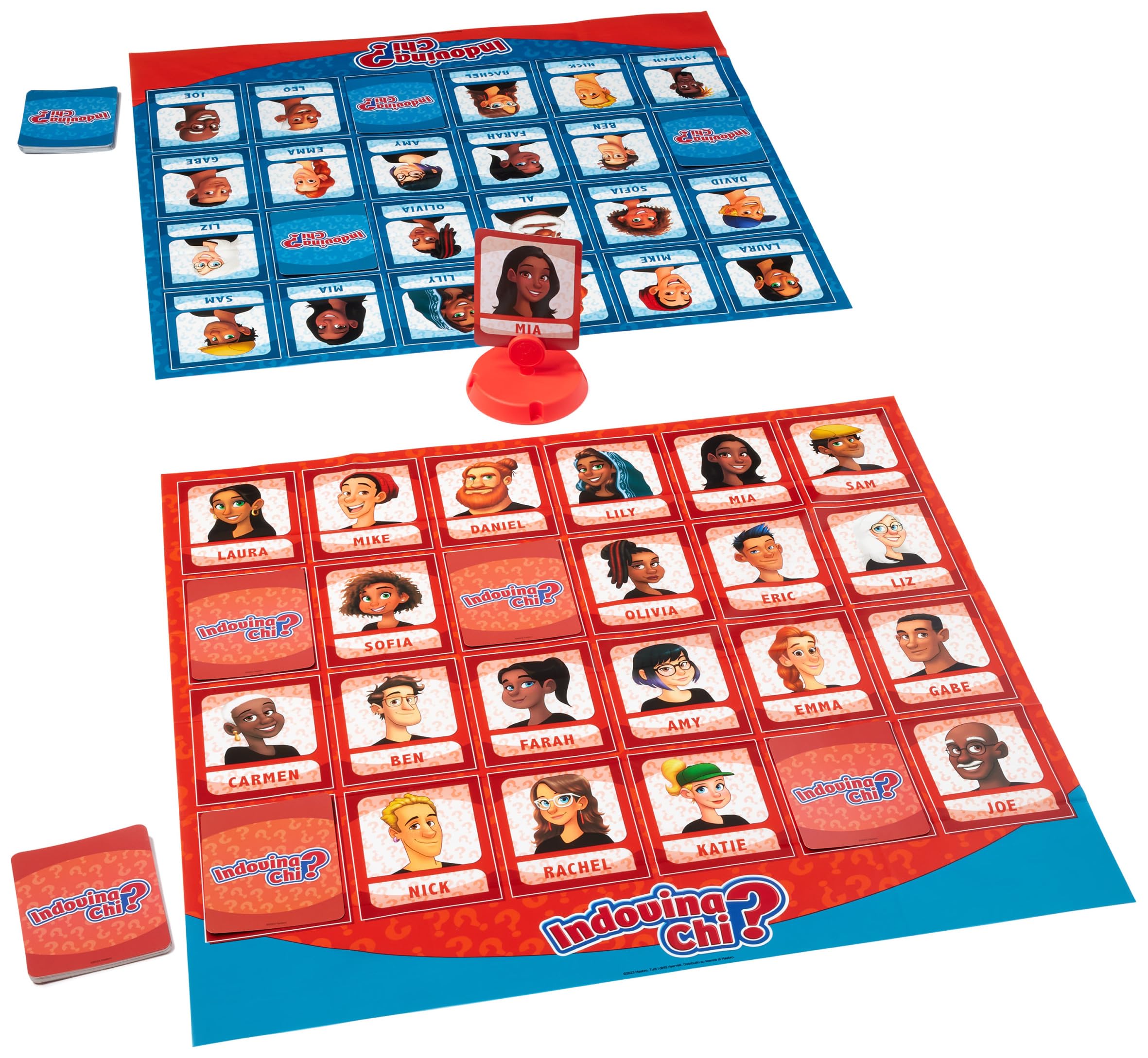 Gioco Indovina Chi? In Edizione Gigante, Tabellone 90x100 Cm, Per Famiglie, Bambini 8+, 2-4 Giocatori