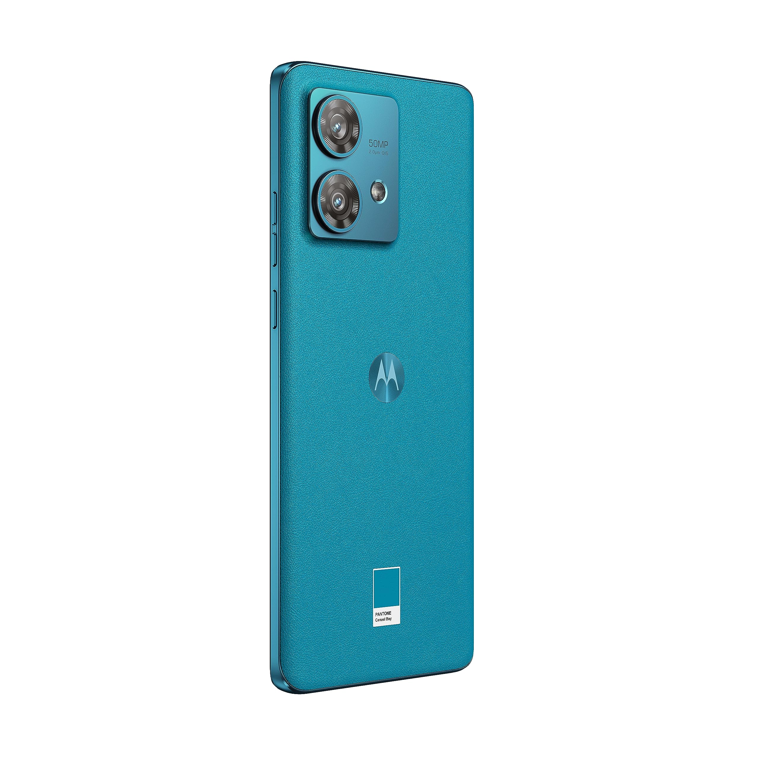 Motorola Edge 40 Neo (Ip68, Doppia Fotocamera 50+13Mp, Display 6.55" Pollici Fhd+ 144Hz, Mediatek Dimensity 1050, Batteria 5000 mAh, 12/256 Gb, Dual Sim, Android 13, Cover Inclusa), Blu (Caneel Bay)