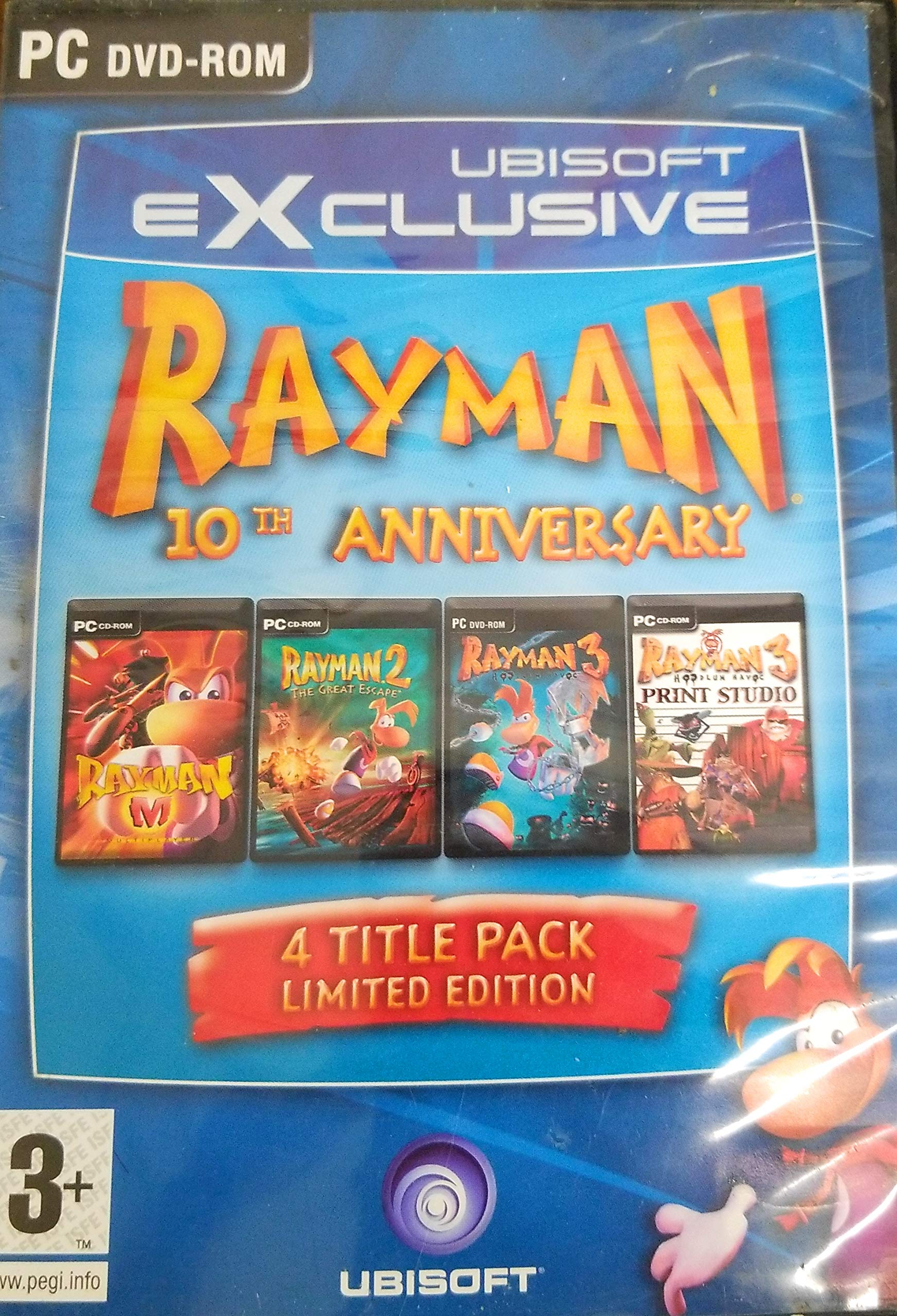 Rayman 10th anniversary 4 title Pak [video game]