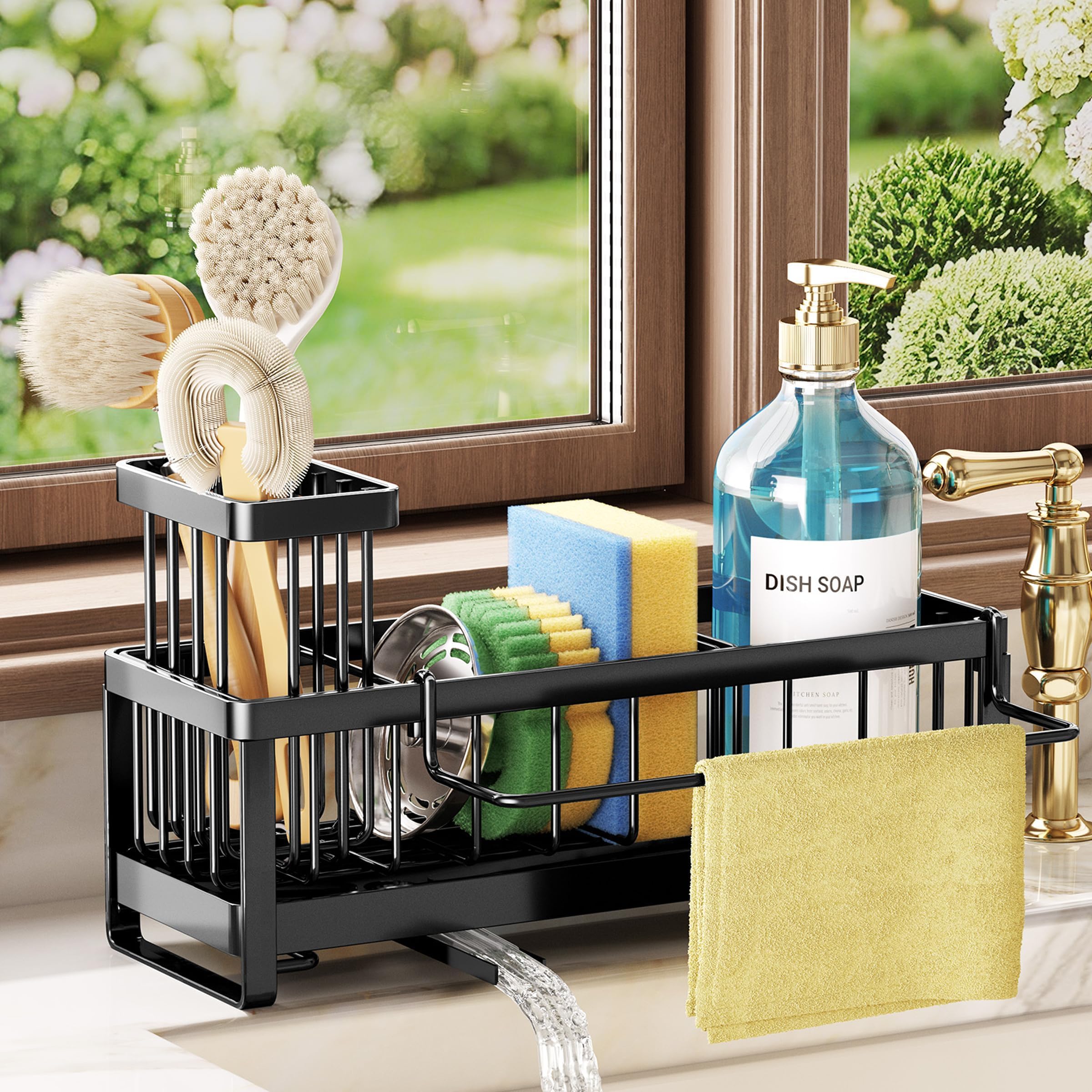 Photo 1 of SWTYMIKI Stainless Steel Kitchen Sink Caddy Organizer