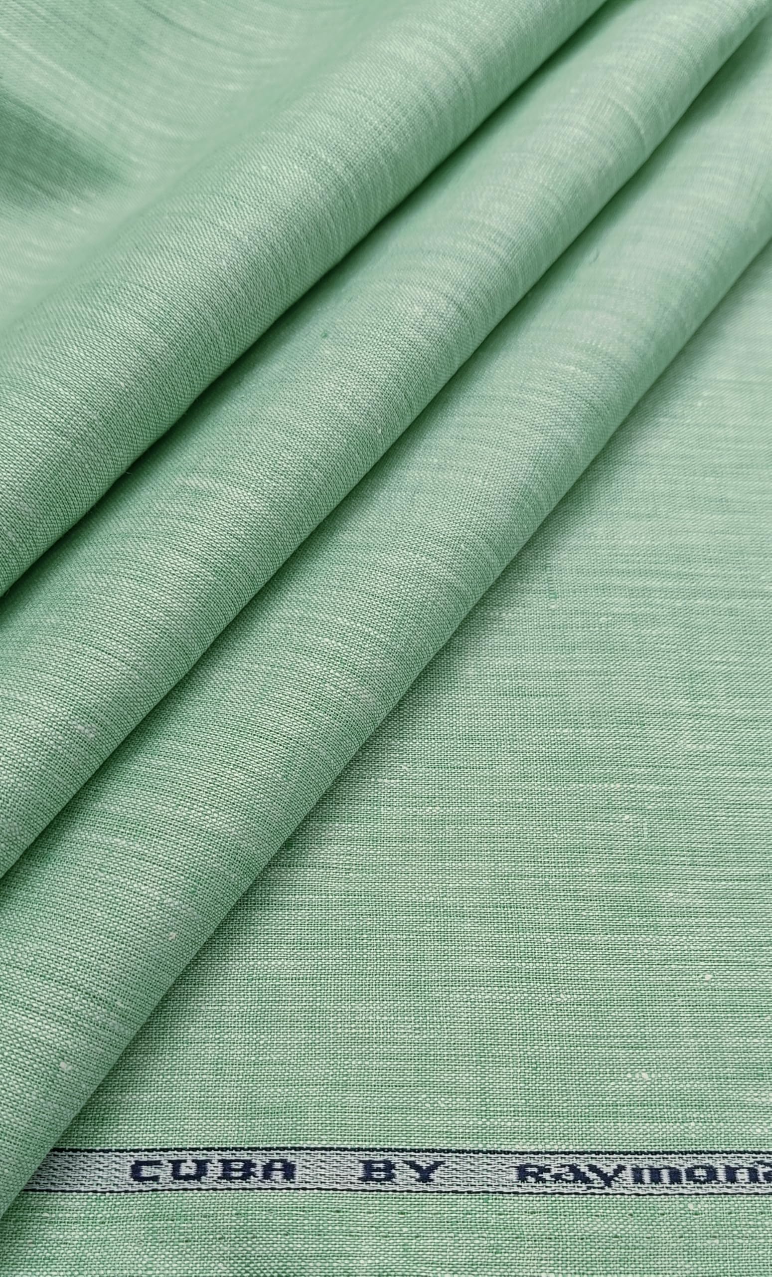 Elegant Raymond Pure Linen Blend Shirting Fabrics Style Meets Sophistication (Light Green)-picture-17