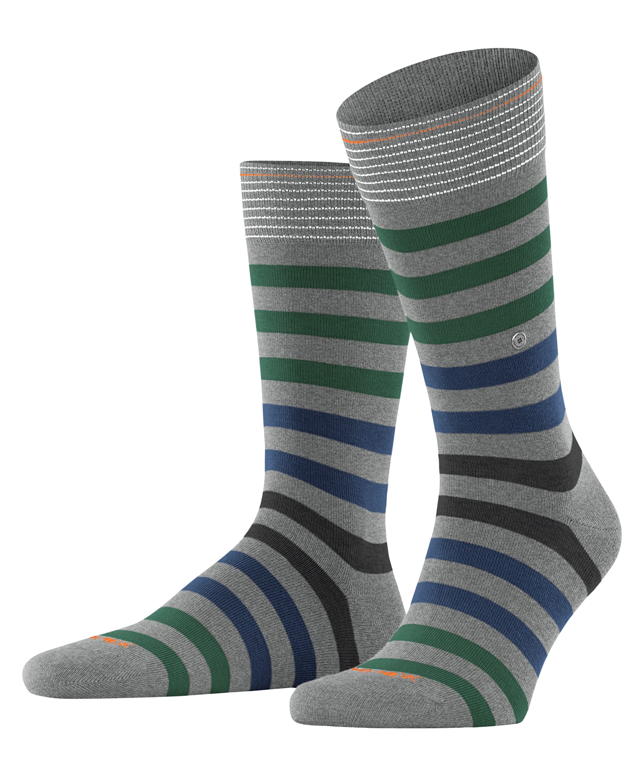 Burlington Men's Blackpool M So Cotton Patterned 1 Pair Socks, Grey Marengo 3391, 6.5-11