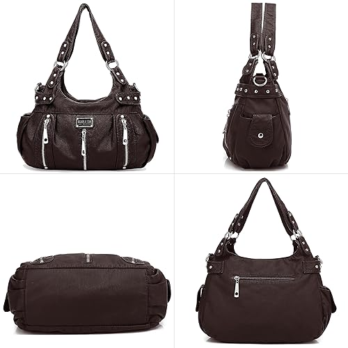 Miniatura 6 de Scarleton Bolso de mano para mujer monederos para mujer bolsos de hombro para mujer H1292 Black, Blue, Brown a, Coffee, Dark Mint, Rosado oscuro,