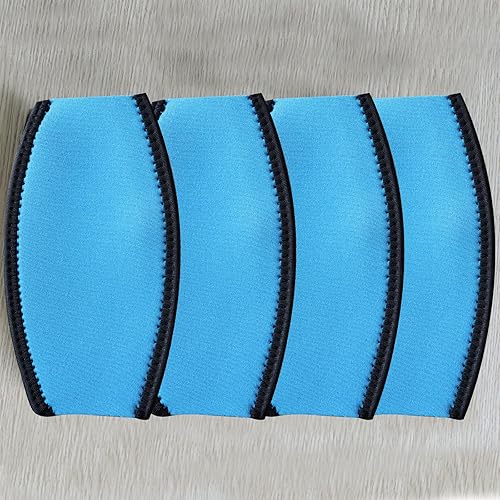 Miniatura 6 de WEIENSC Correas de neopreno para máscara de buceo, cubierta de correa de máscara impermeable para natación (paquete de 4, unisex), cierre mágico de