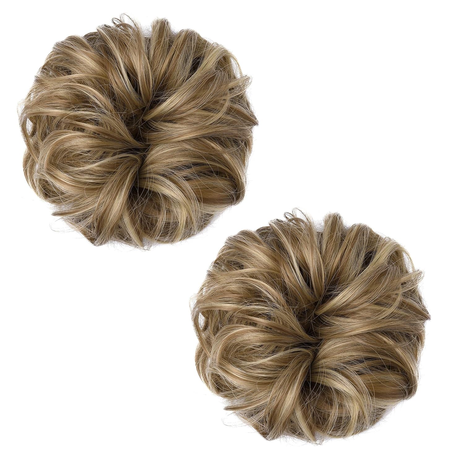 BaFaHo Messy Hair Bun Hair Scrunchies Extension Curly Wavy Messy for Women.
