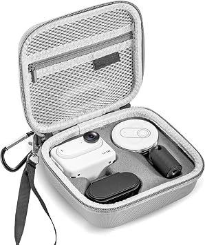 STARTRC VCR Carrying Case for Insta360 GO 3S Accessories Storage Bag Mini Protective Travel Case Compatible for Insta 360 GO 3S/3 Action Camera Grey