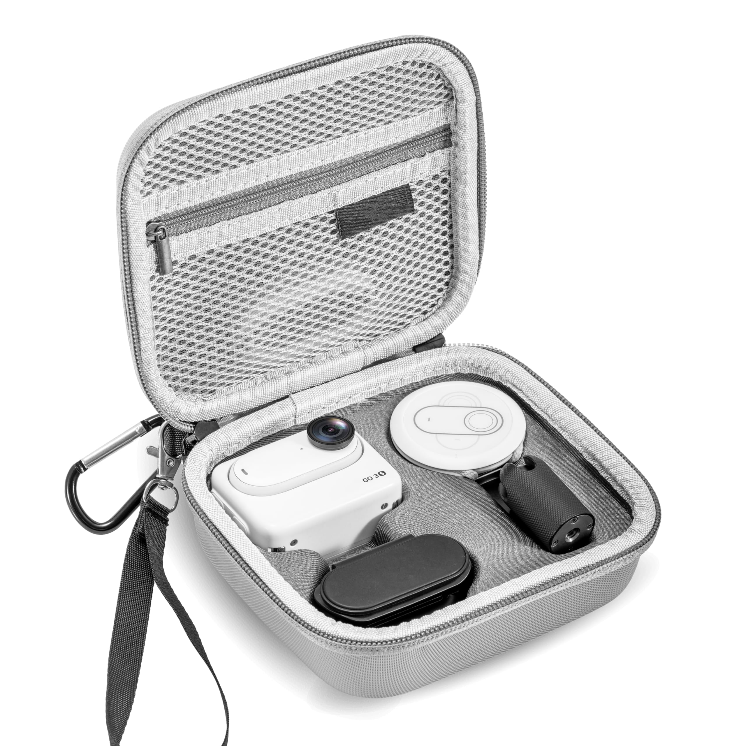 STARTRC VCR Carrying Case for Insta360 GO 3S Accessories Storage Bag | Mini Protective Travel Case Compatible for Insta 360 GO 3S/3 Action Camera Grey