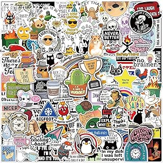 MiStar 150 PCS Funny Stickers for Adults Hilarious Meme Snarky Weird Inappropriate Cool Dark Humor Sarcastic Antisocial Sticker Pack for Hard Hats Laptops Water Bottles Waterproof Decals Men Gifts