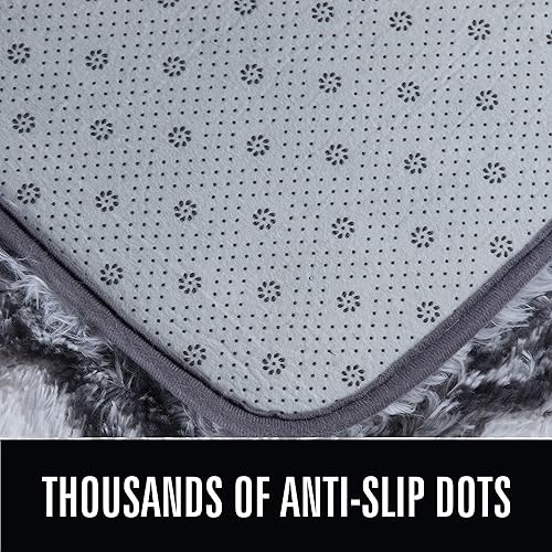 Miniatura 7 de LOCHAS - Alfombra de lujo para interior, moderna, de felpa, esponjosa, extrasuave y cómoda, geométrica marroquí, para dormitorio, sala de estar