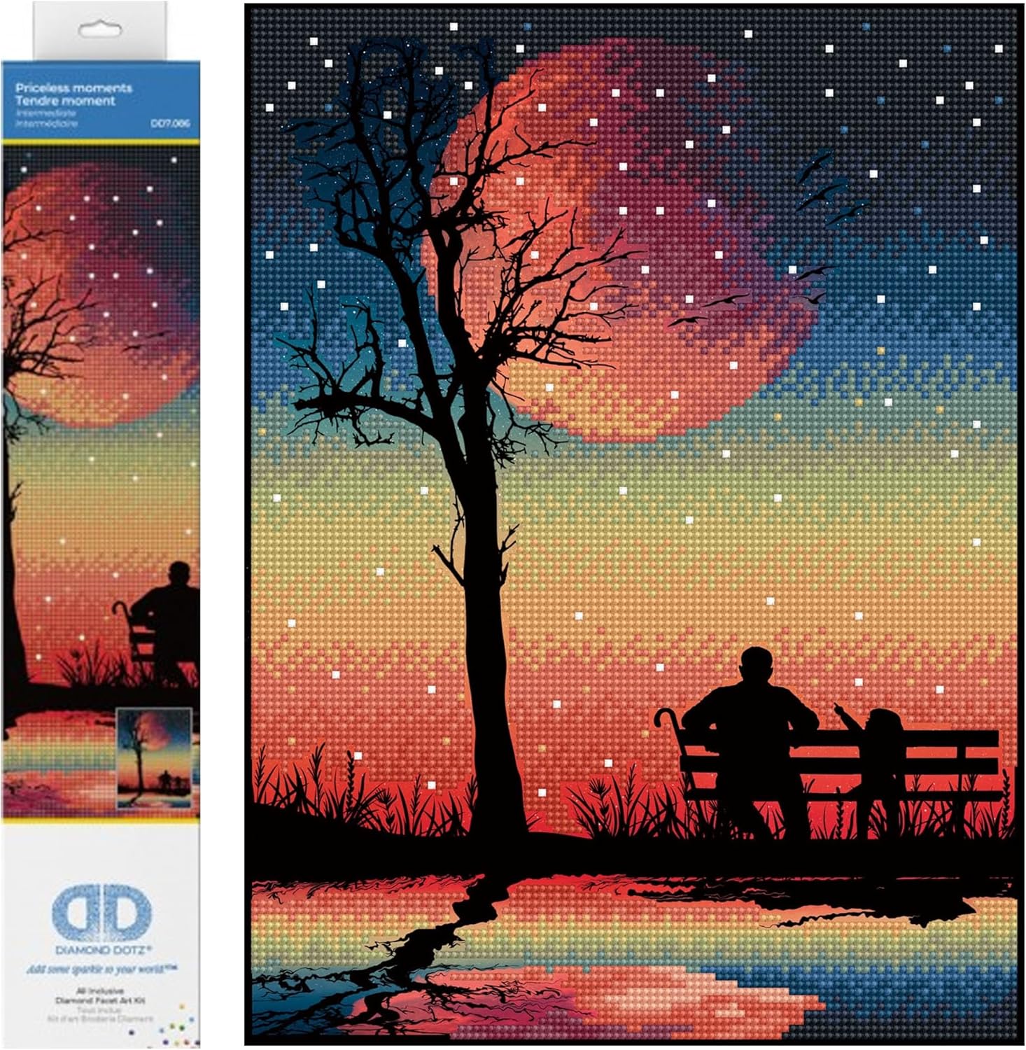 DIAMOND DOTZ Priceless Moments Scenery Diamond Painting Kits for Adults - Diamond Art Kits a Relaxing Creative Craft Kit with Dotz Gems15.8"x11.8"
