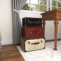 Vista 3 de Deco 79 Tronco de madera de granja, 3 piezas de tamaño pequeño, multicolor