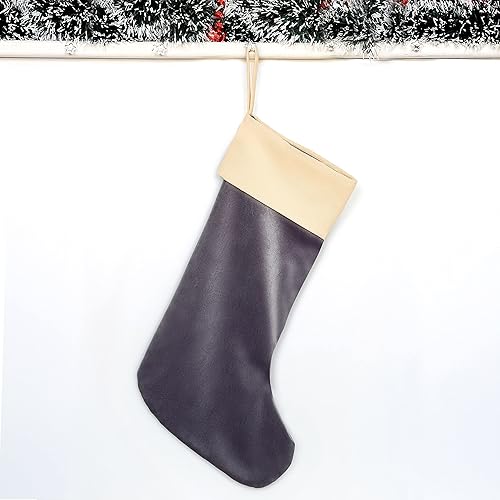 Miniatura 6 de Medias de Navidad de terciopelo personalizadas con puño de algodón, decoraciones navideñas para vacaciones familiares, medias de Navidad de seis