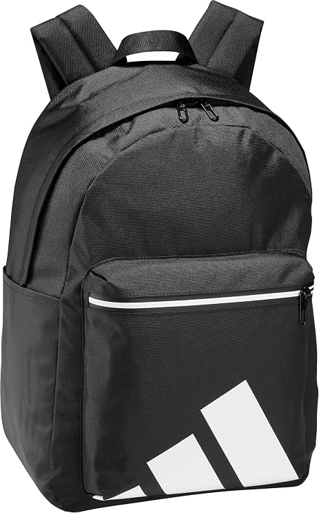 adidas Unisex Essentials Back To Campus Bars Backpack, black/white, One size