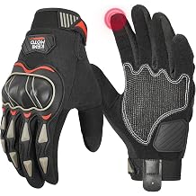 KEMIMOTO KM402 Motorcycle Gloves, Summer, Mesh, Breathable, Lightweight, Smartphone Compatible, Summer Gloves, Motorcycle Gloves, Anti-slip, Shockproof, Protection, Spring, Summer, Autumn