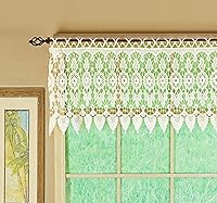 Vista 12 de Cortina de Medallón Macramé de Today's Curtain 30 cm, Blanco, 89 cm x 30 cm