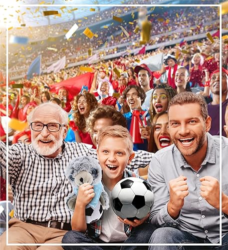 Miniatura 5 de DolliBu Animal de peluche de león marino con pelota de fútbol, lindo león marino suave y abrazable, adorable juguete de peluche para jugar, lindo