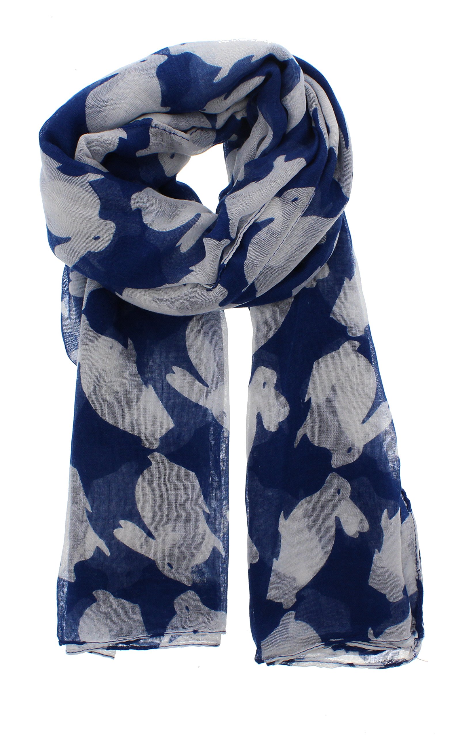 Zac's Alter Ego Long Lightweight Bunny Print Scarf