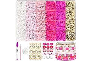 MIIIM Pink Clay Bead Bracelet Kit: Unleash Your Inner Artist
