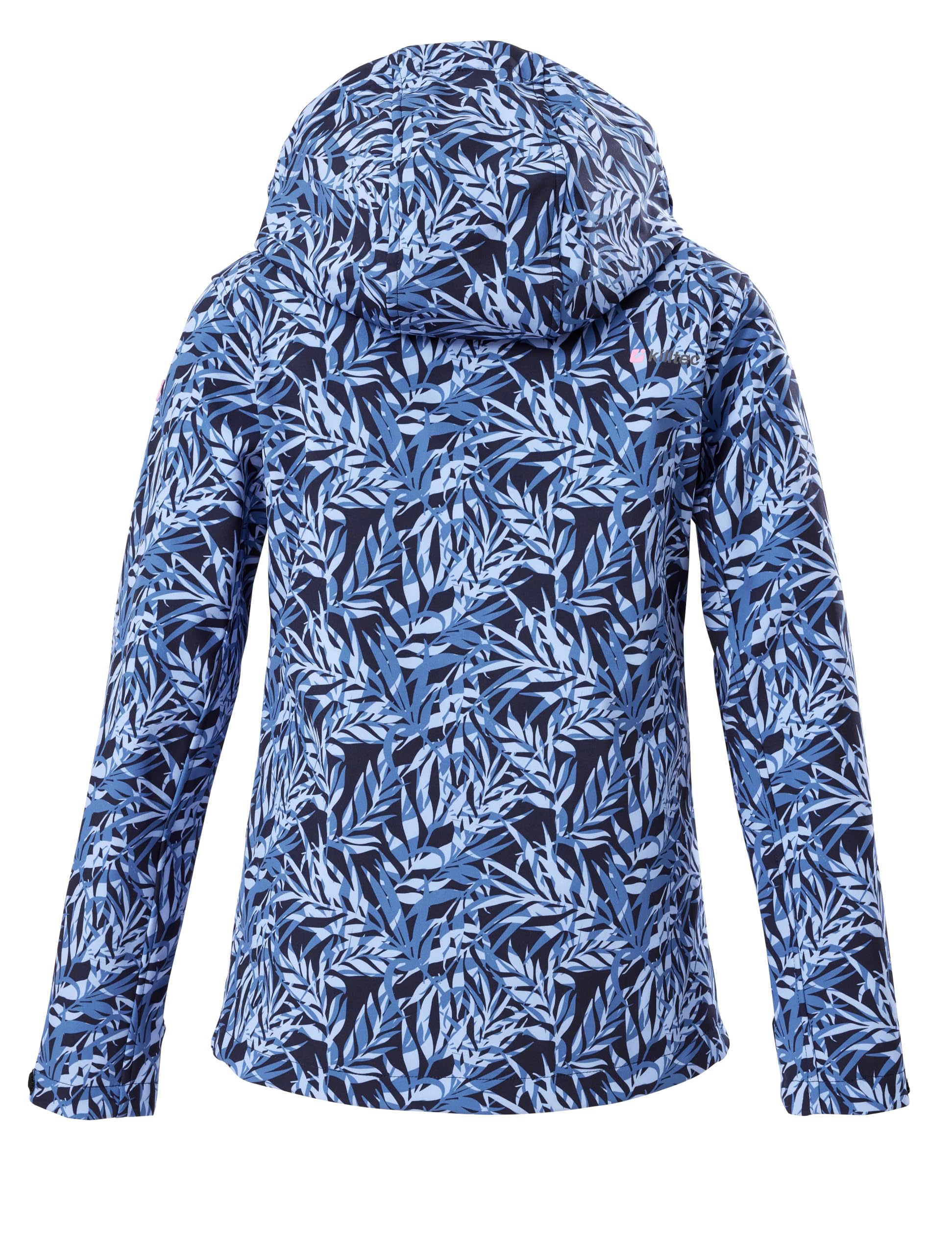 killtec Mädchen Softshelljacke/Outdoorjacke mit Kapuze Mädchen Softshelljacke Print, dunkelnavy, 152, 43200-000