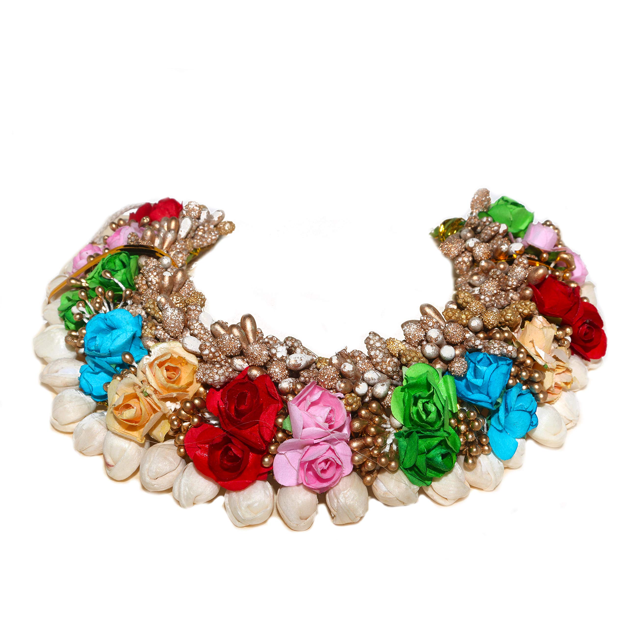 ParadisePearl Hair Gajra Artificial Hair Gajra Flowers For Wedding Hair Veni 380 degree gajra