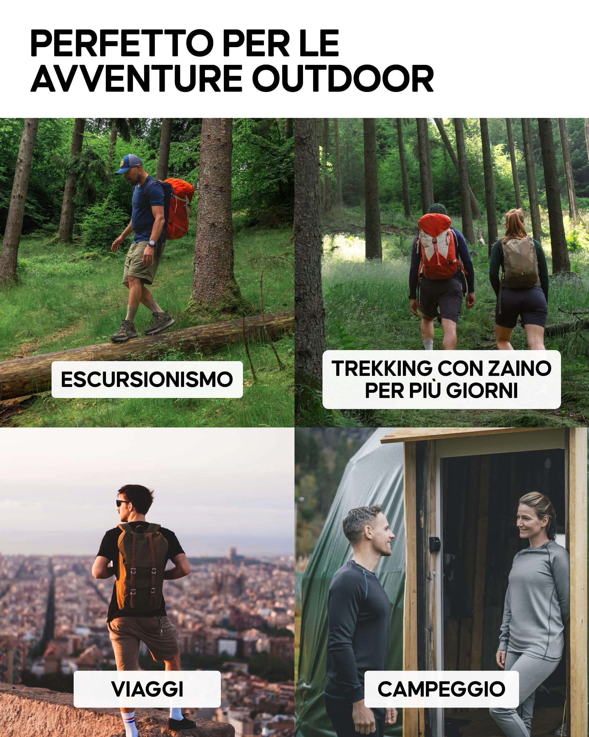 DANISH ENDURANCE Maglietta Termica Uomo Lana Merino, Maglia Termica Manica Corta, Intimo Termico Uomo per Trekking, Escursionismo e Sci