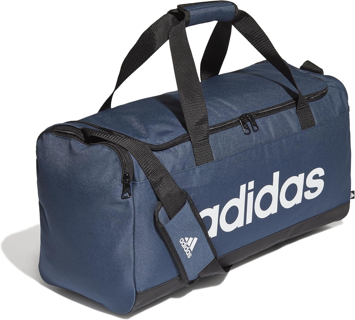 [アディダス] ダッフルバッグ ダッフルバッグ/エッセンシャルズ ロゴ Duffel バッグ Medium 60205 クルーネイビー/ブラック/ホワイト(GN2039)