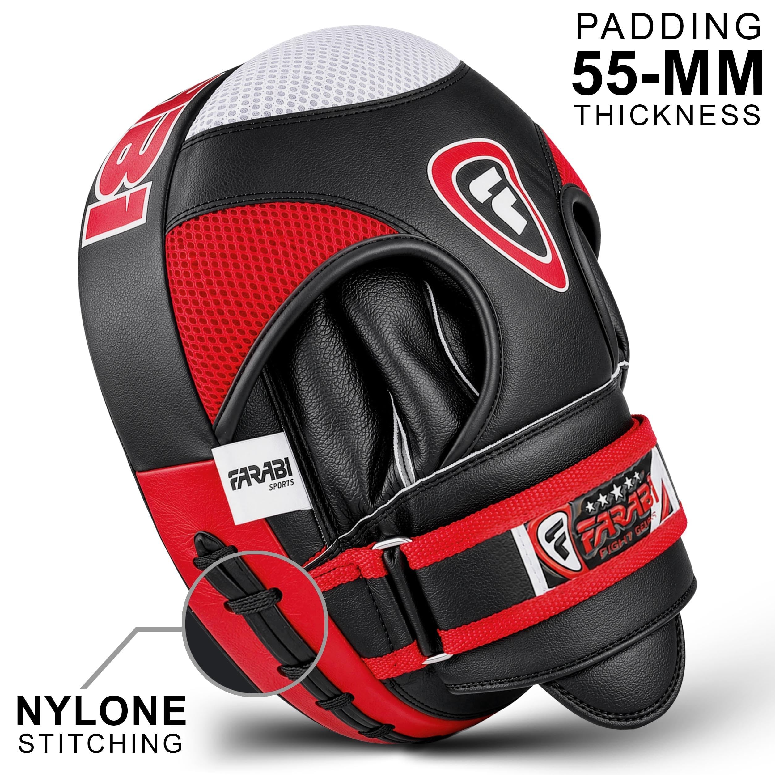 Farabi Sports pratzen Boxen Echtes Leder Air Boxen Mitts MMA Muay Thai Punching Kickboxen handpratzen Kommt mit Paar