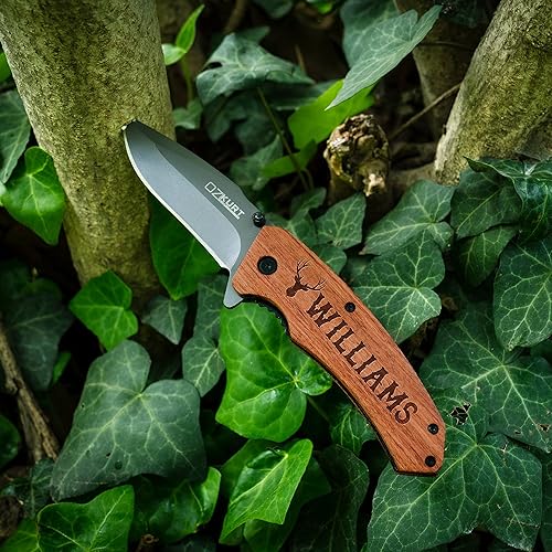 Miniatura 8 de Regalos para hombres, cuchillo de bolsillo personalizado para hombres, icono grabado, nombre y texto, 36 iconos y 20 fuentes, regalos para papá,