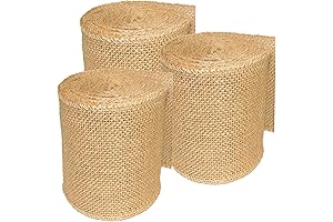 5" Wide Burlap Ribbon Garland for Versatile Decorating