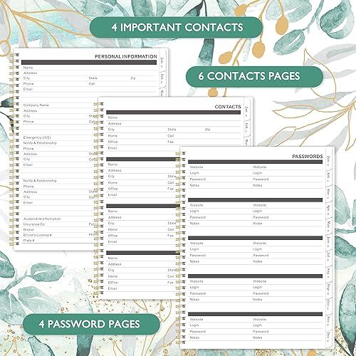 Miniatura 6 de Agenda mensual 2024-2025, agenda mensual 2024-2025, enero 2024 a diciembre 2025, 8.5 x 11 pulgadas, calendario mensual de 2 años, agenda mensual de