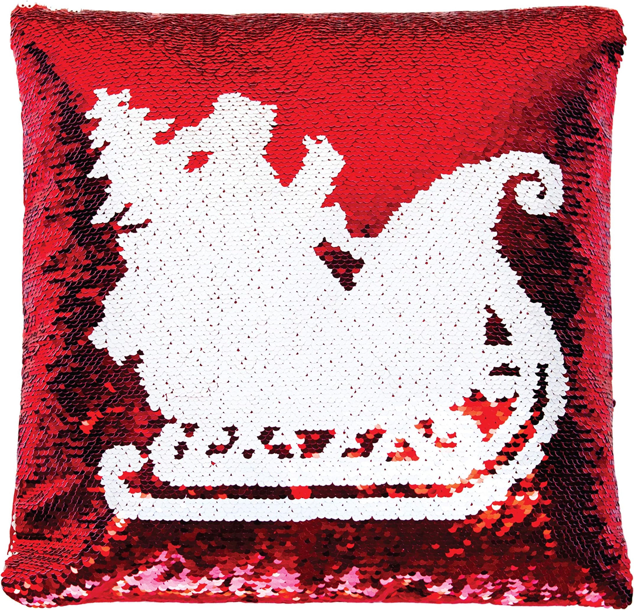 SIRENE Mermaid Pillow Reversible Sequin Pillow That Changes Color - Santa Christmas Pillow