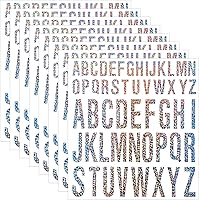 Vista 17 de 8 hojas de calcomanías de vinilo del alfabeto, impermeables, autoadhesivas, letras para pósteres, tablones de anuncios, buzón de correo, decoración