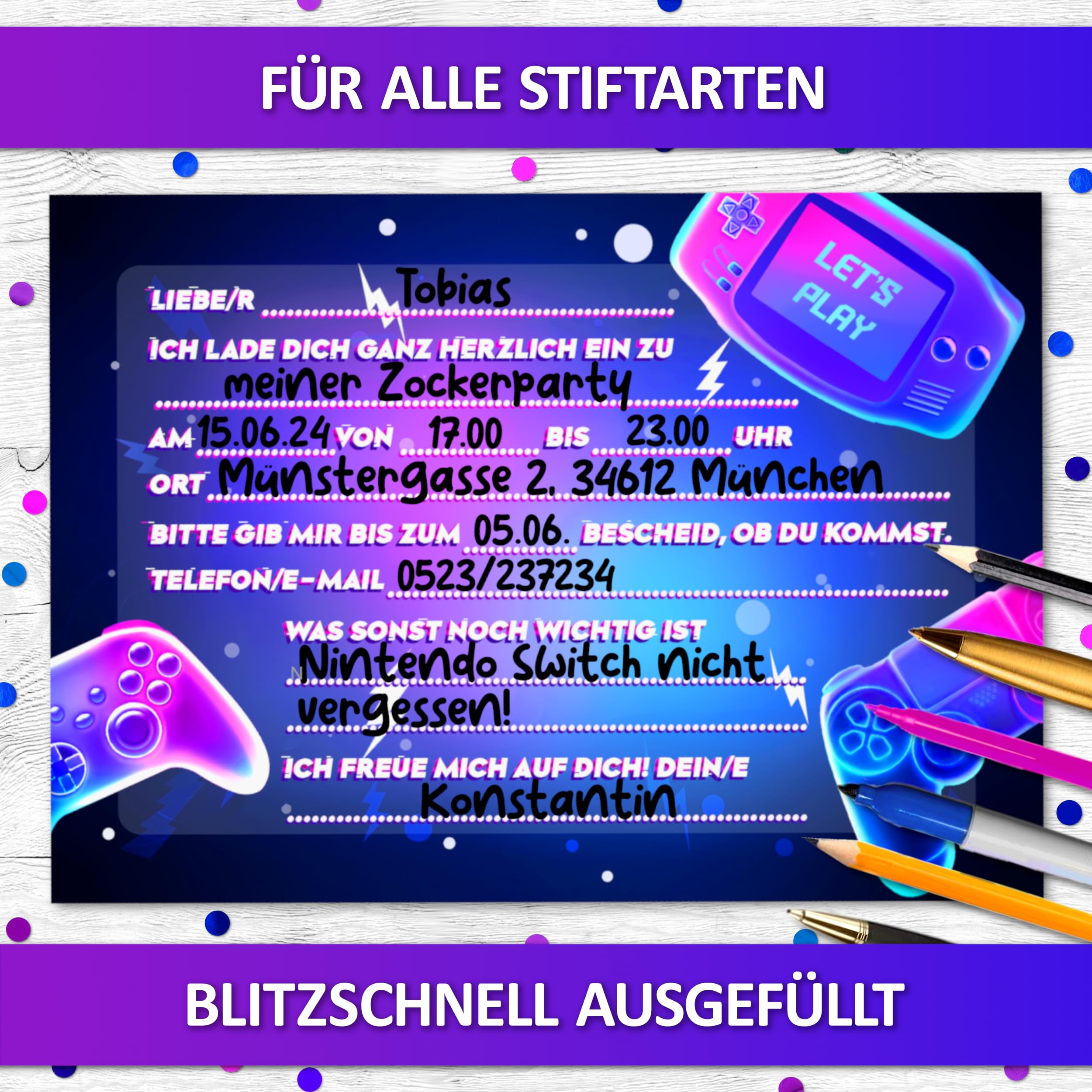 Modello di invito per il compleanno del videogioco, invito PlayStation, invito alla festa del giocatore, invito per ragazzi stampabili, festa del giocatore modificabile, digitale - Italia