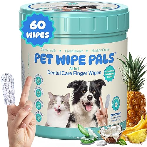 All-in-1 Dog Teeth Cleaning Wipes | Enzymatic Whitening + Micro