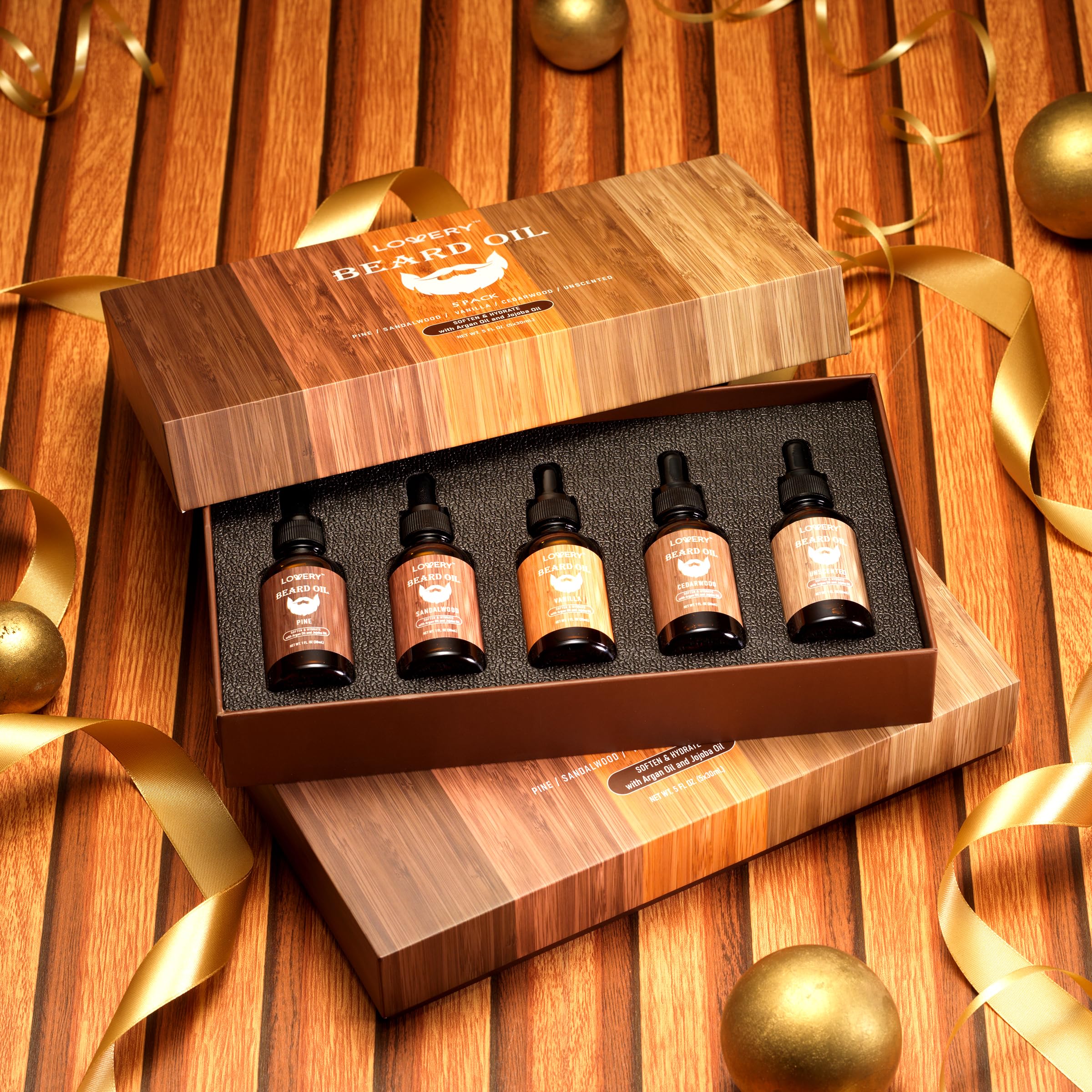 Amazon.com : LOVERY (5 Pack Beard Oil for Men, Natural Mens Beard