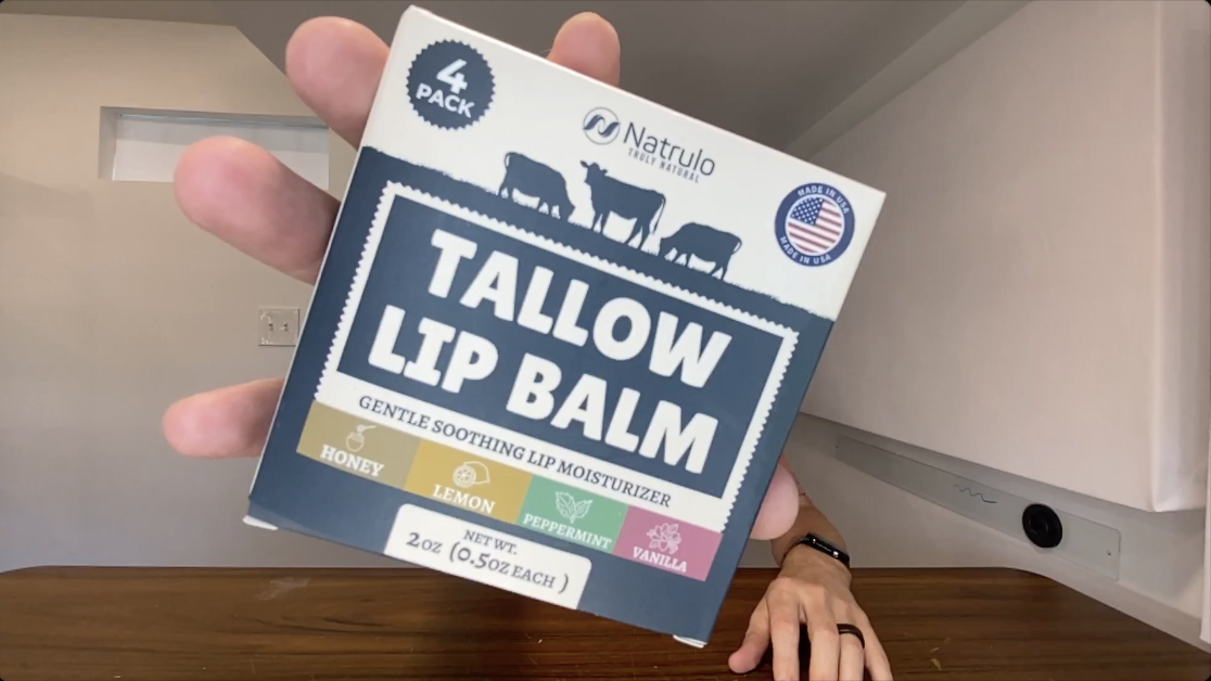 BEST Tallow Lip Balms? | Grass-Fed Beef Tallow Chapstick Set