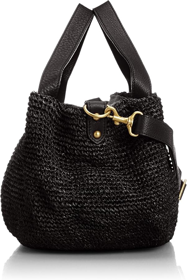 Amazon | [ヴィオラドーロ] Basket Bag V-8004 BLACK×BLACK (BLACK
