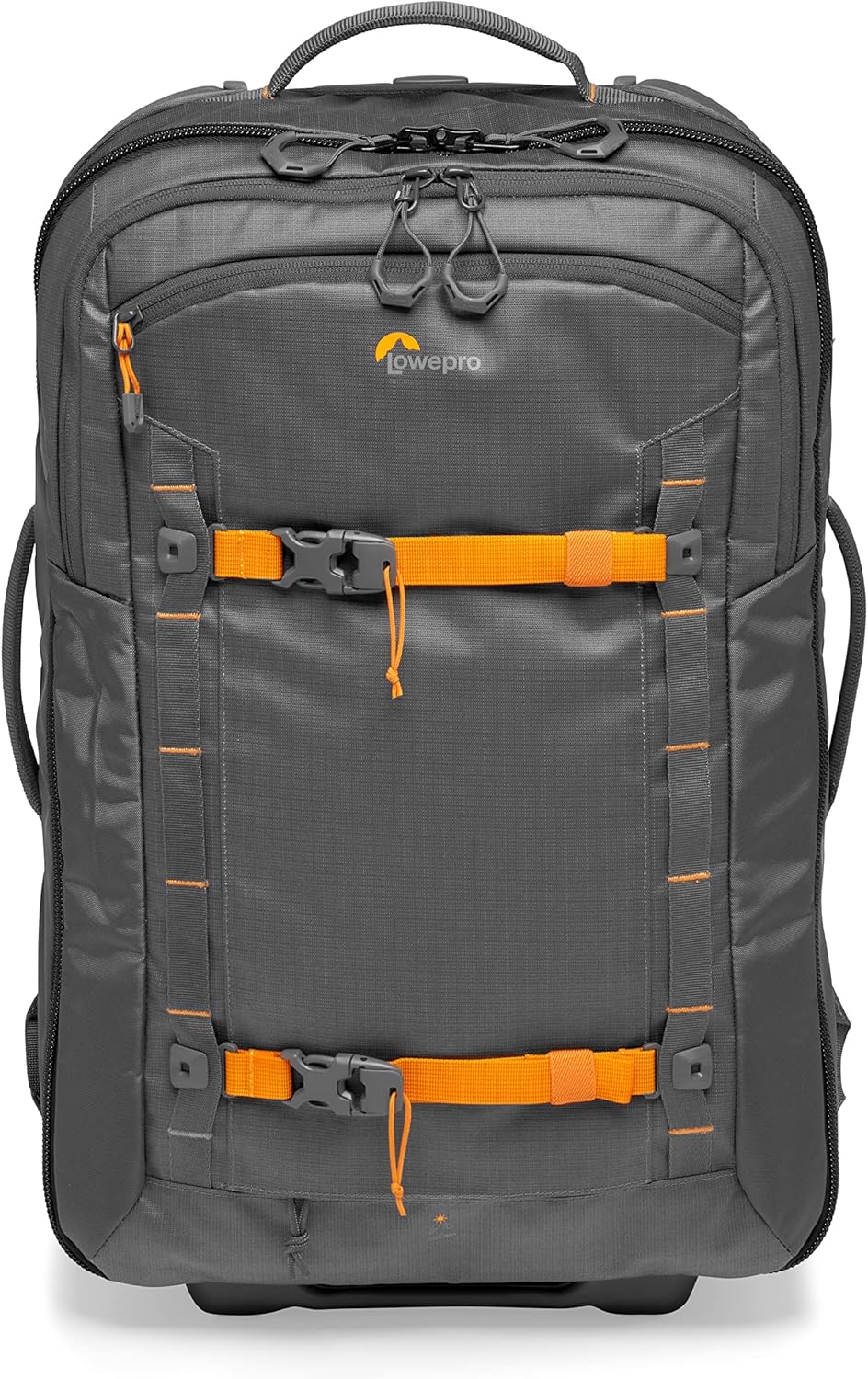 Lowepro Whistler RL 400 AW II Rugged Camera Roller with Recycled Fabrics,Heavy-Duty Wheels,All Weather Cover,Camera Case for Professional Use,Fits 15”Laptop,Mirrorless or DSLR Camera CarryOn,Grey