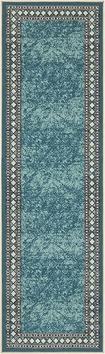 Miniatura 2 de Antep Rugs Alfombras Modernas con Bordes 2x7 Antideslizantes (Antideslizante) de Perfil Bajo Pelo con Respaldo de Goma Alfombras Corredoras de Área