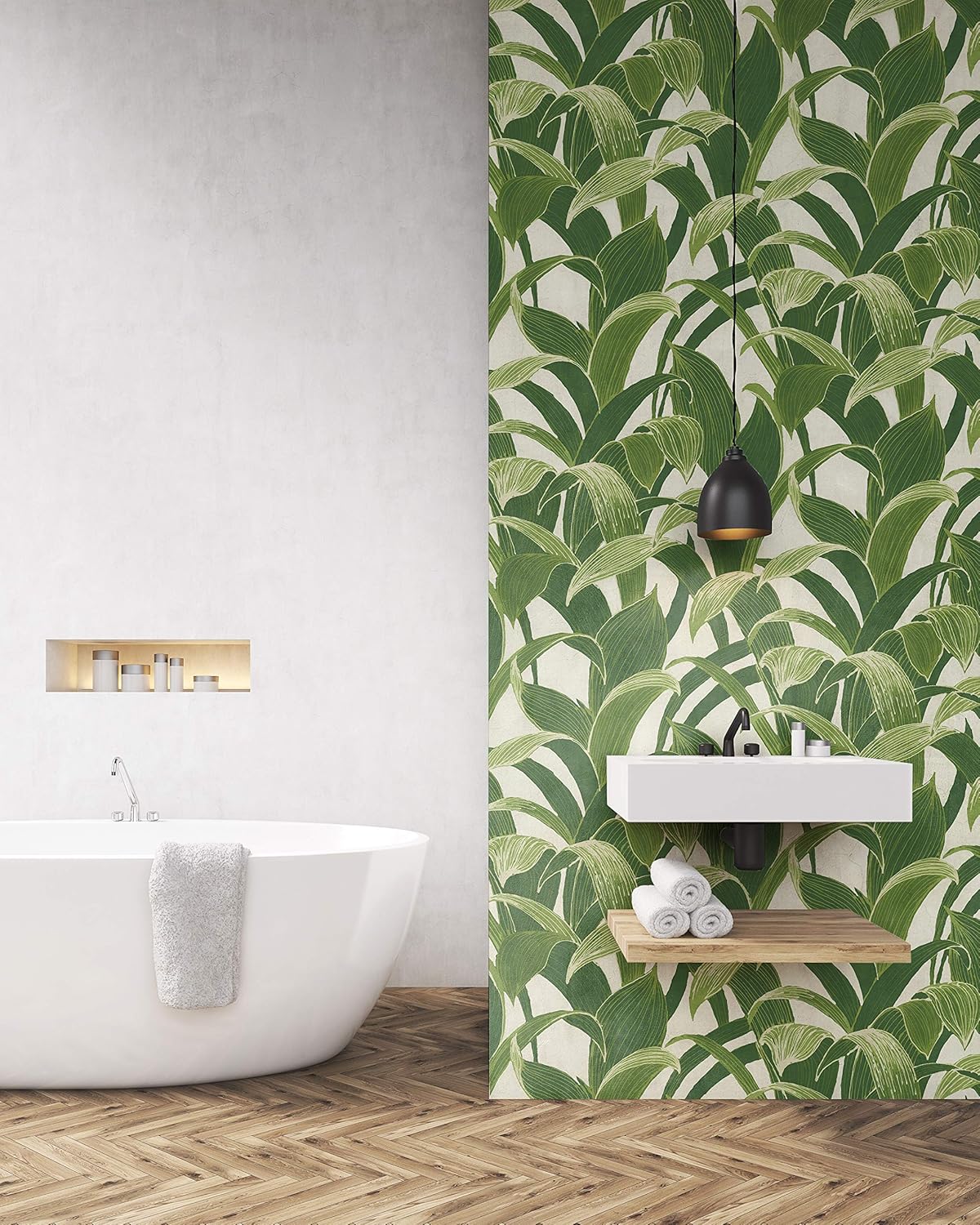 NextWall Banana Groves Peel and Stick Wallpaper