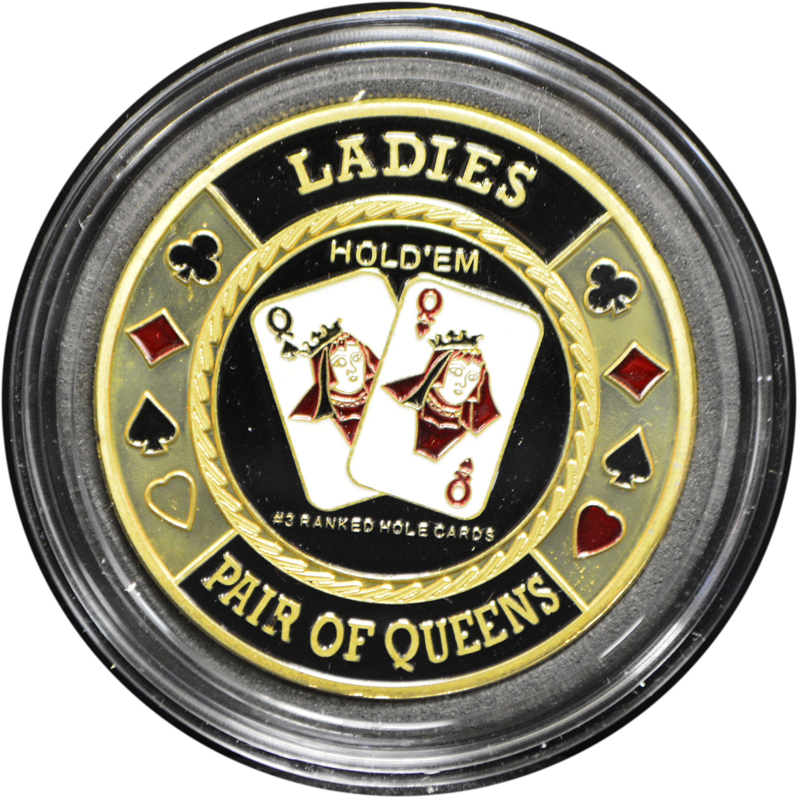 MRC POKER Hand Painted Poker Card Guard Protector - Ladies