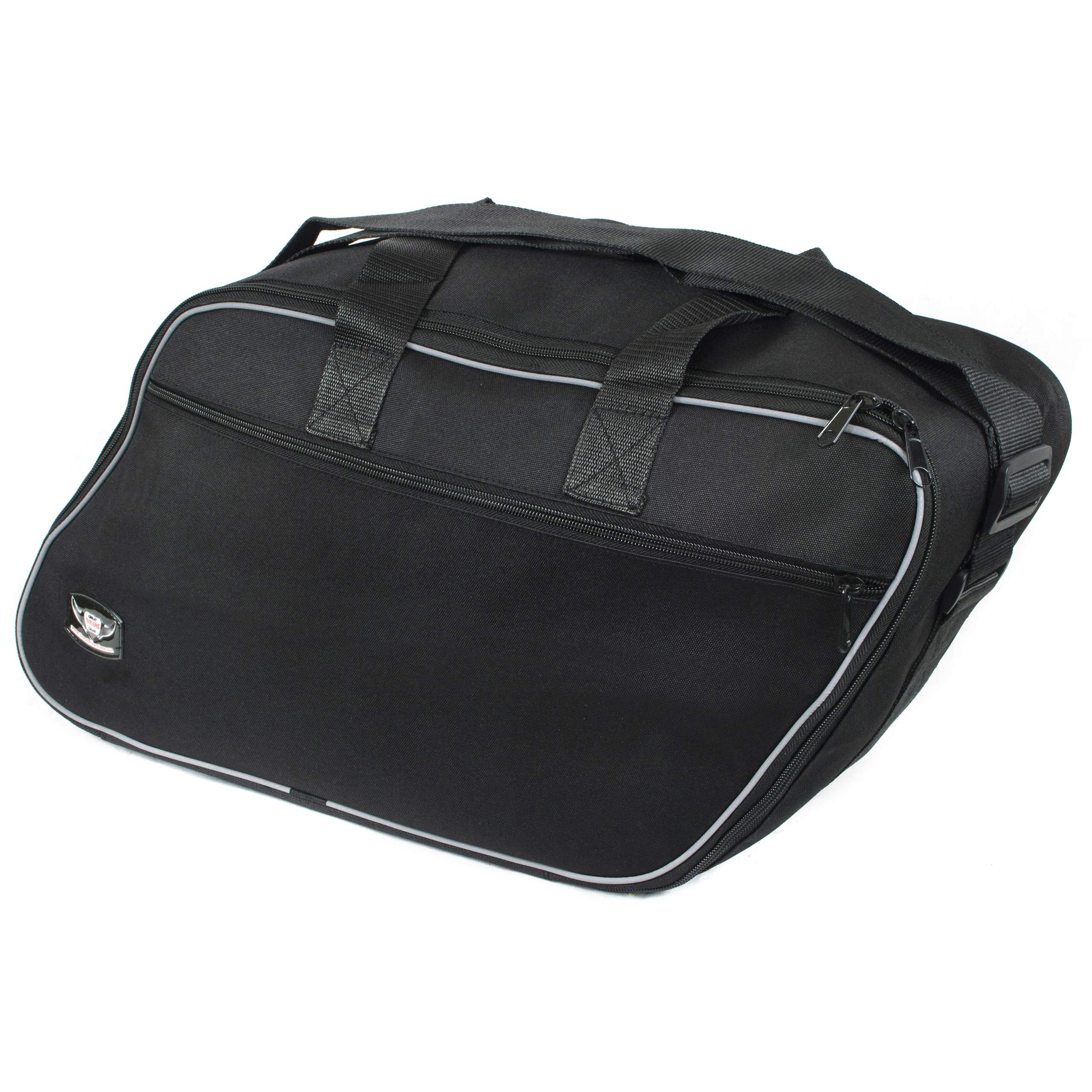 GREAT BIKERS GEAR GROSSES Biker-ZAHNRAD - Packtaschen für Innenfutter für Harley Davidson Road King Electra Glide-Paar Koffer innentaschen Motorrad