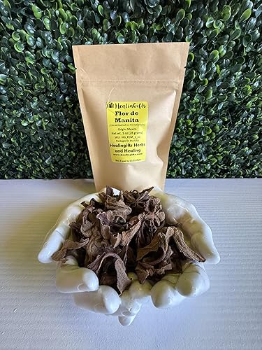 HealinGifts Flor de Manita 1 oz, marrón, pequeño