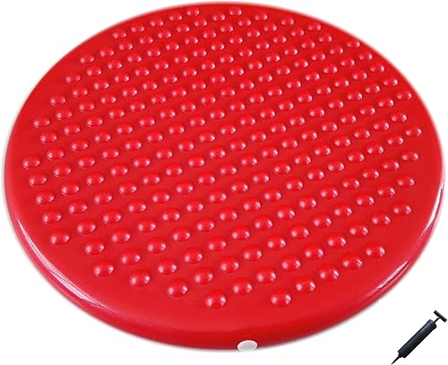 Miniatura 4 de AppleRound Jr. - Cojín hinchable para asiento con bomba, 12.2in de diámetro, asiento sensorial para niños