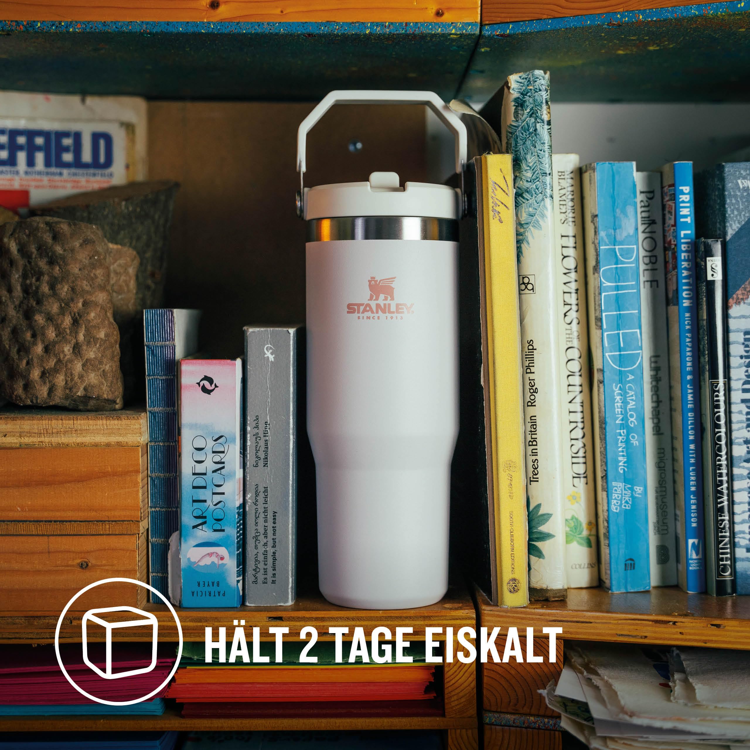 Stanley Flip Straw Tumbler 1.0 Trinkflasche Mit Strohhalm 0.89L - Thermosflasche Hält 12+ Stunden Kalt - Spülmaschinenfest - Sportflasche - Wasserflasche BPA Frei