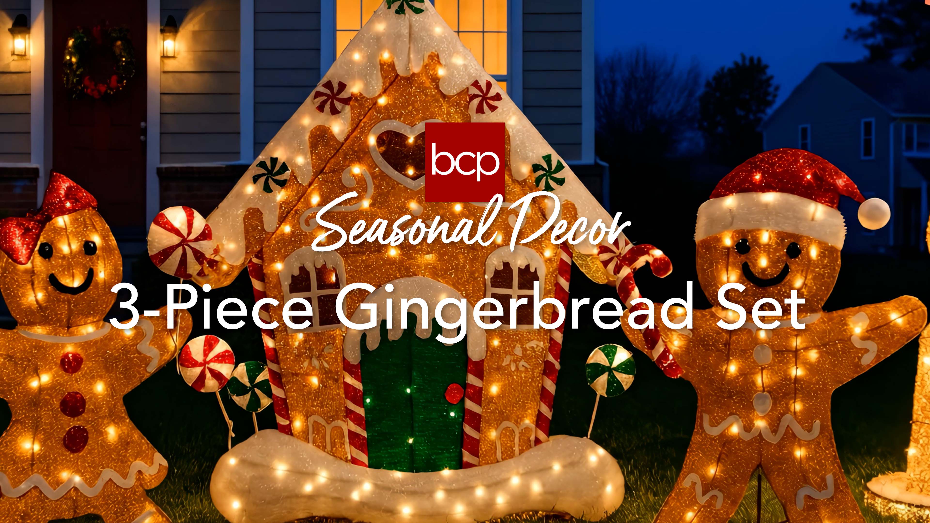 Amazon.com: Best Choice Products 2D Gingerbread Family 4ft