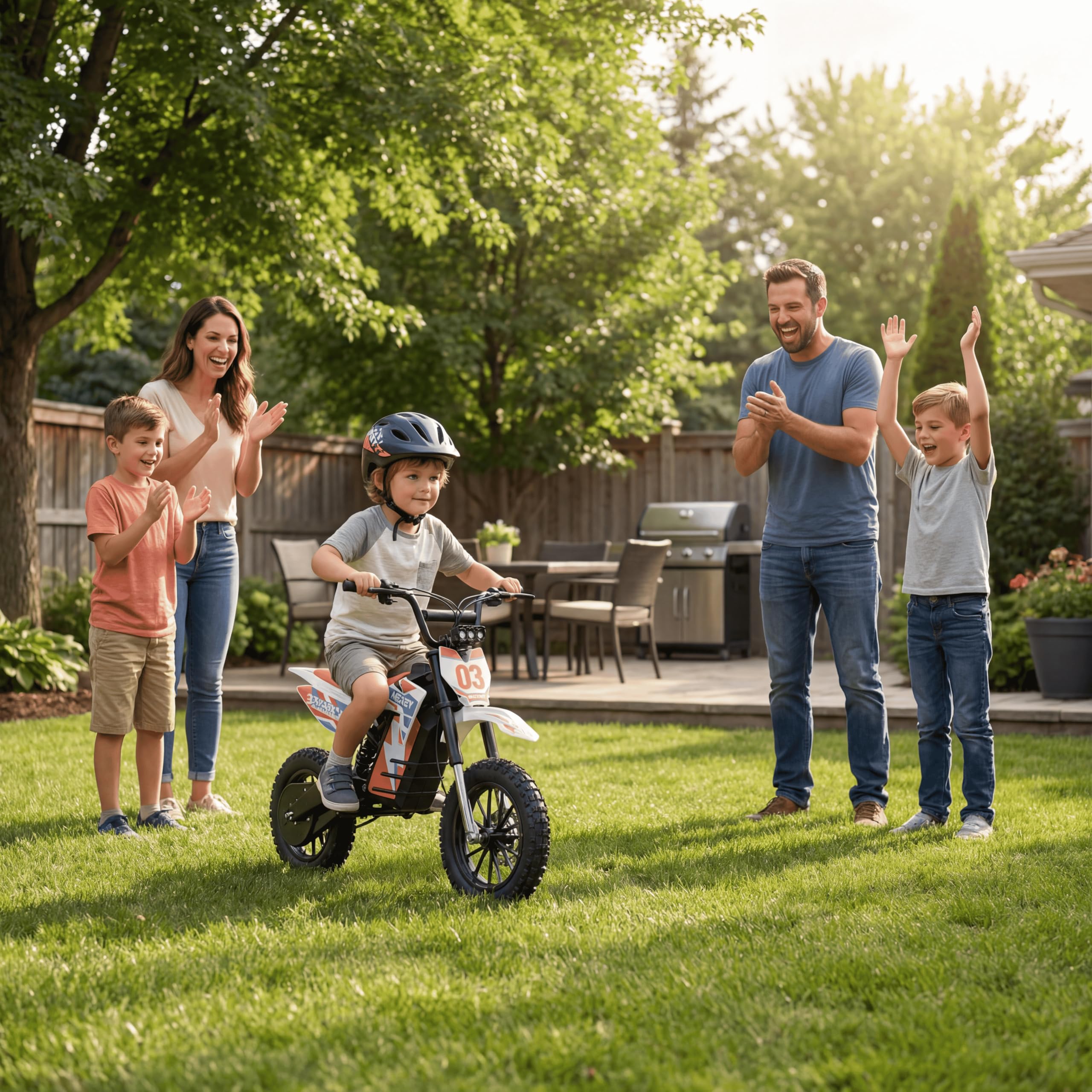 SPARK03 Electric Dirt Bike for Kids Ages 8-14, 1500W Peak Motor 22MPH Electric Motorcycle, 48V 13AH Battery 22 Mile Range, 3 Speed Modes, Dual Suspension, Off-Road Ride On Bike for Boys & Girls - 3