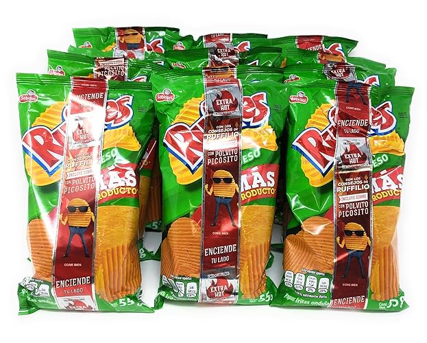 Sabritas Ruffles Queso Bundle of 12 Bags (1.94oz)