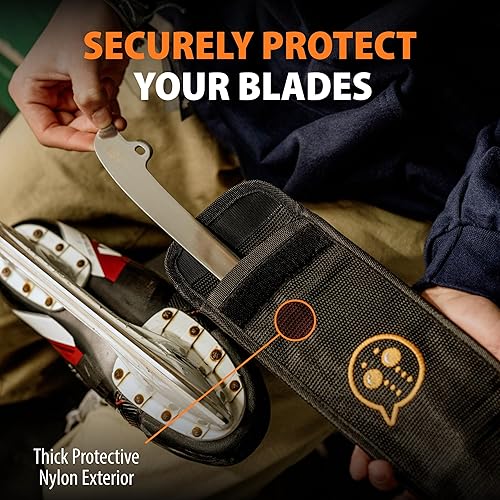 Miniatura 3 de the hockey pro shop Bolsa para cuchillas de skate - Capacidad para hasta dos juegos de cuchillas de repuesto