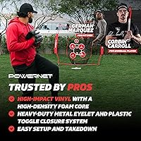 Vista 2 de PowerNet Pitch Perfect Targets & Strikeout Bundle, Softball Baseball Training Equipment Attachment for Baseball Net, Improve Throwing with Strike